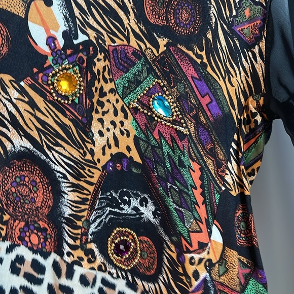 Faith Vintage Mixed Media Mash Up Blouse - Picture 13 of 17